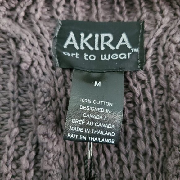 Asymmetrical Cardigan with Unique Button Details Thunder Grey Size Medium - Picture 9 of 14